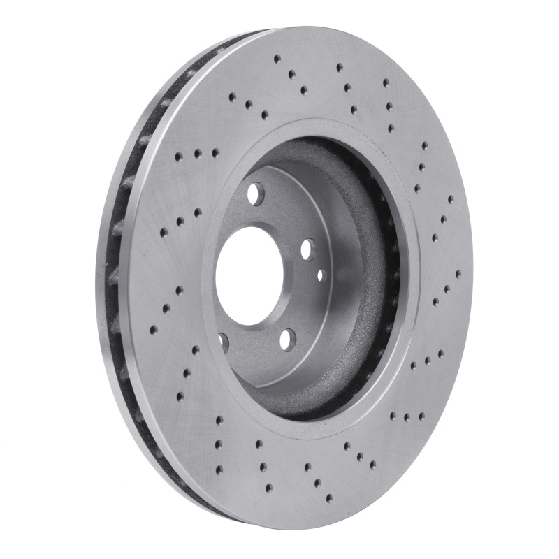 Mercedes-Benz E500 Brake Rotor (1) - Front - R1 Concepts - Drilled - `03-`12